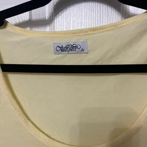 Lauren Moshi tennis Audrey tshirt butter yellow‎ size small thumbnail 4
