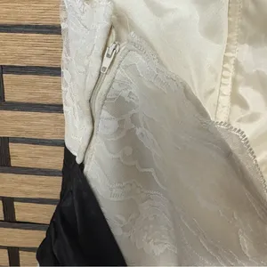 Masquerade White And Black Lace Strapless Dress Size‎ 16/17 thumbnail 6