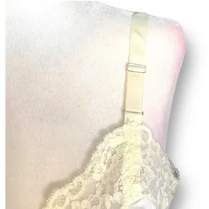Vintage Lorraine Ivory Nylon Satin‎ Lace Slip Dress 34 Boudoir Bridal Romantic thumbnail 5