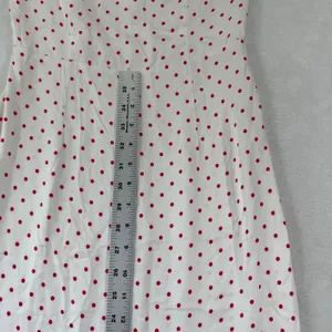Mohito Women Polka Dot Off Shoulder Ruffle‎ Midi Dress White Red Size 32 NWT thumbnail 8