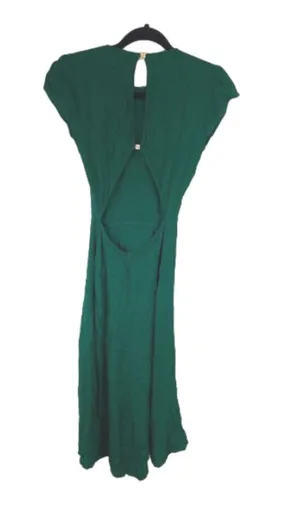 Reformation the Gavin dress in emerald size 4 thumbnail 3