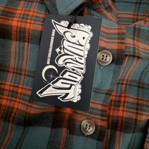BURNOUT VINTAGE Teen Spirit Flannel in Green - Size Small - NWT New thumbnail 6