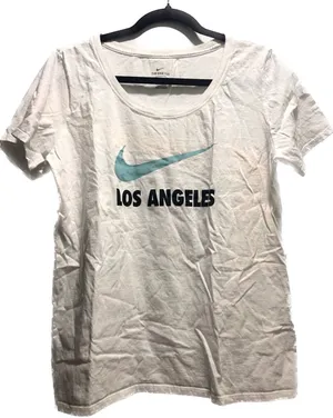 Women Nike Los Angeles white t shirt size large thumbnail 1