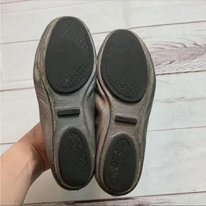 Tory Burch Minnie Travel Ballet Flats In Gunmetal thumbnail 6
