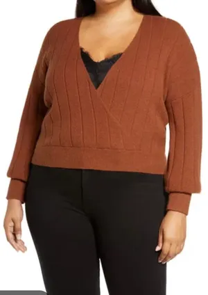 Burnt orange long sleeve Size 1X thumbnail 1