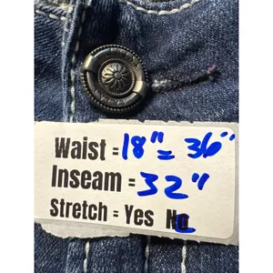 Ariat Real Denim Bootcut Jeans Dark Wash Contrast Stitch 33R‎ 10017510 thumbnail 4
