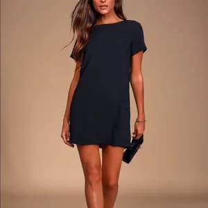 Lulus Shift and‎ Shout Shift Dress in Navy Blue Size Small thumbnail 8