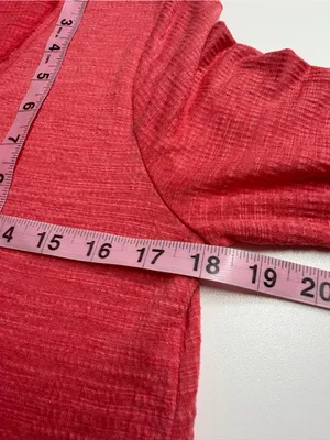 Anthropologie deletta baby doll top long sleeve marled ruffles feminine boho S thumbnail 7