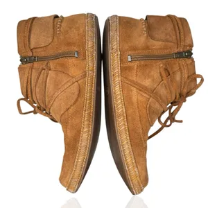 UGG Reid Moc Womens 8 Moccasin Booties‎ Chestnut Brown Suede Ankle Boots thumbnail 6