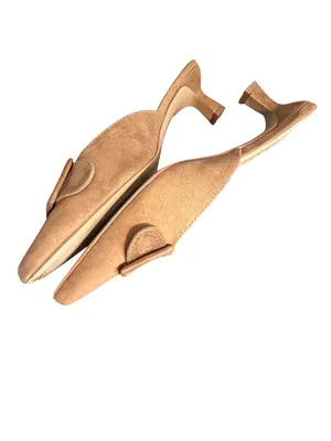 Journee Collection Vianna Slip On Mules Tan Pointed Toe Shoes Buckle Sz 7.5 thumbnail 3