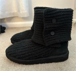 Black Knit UGG Boots thumbnail 1