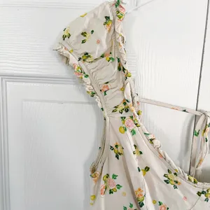 Free People Like A Lady Mini Dress in Cream thumbnail 4