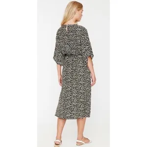 FAITHFULL THE BRAND Massimo Midi Dress Floral Blossom Village Tie Front Small thumbnail 8