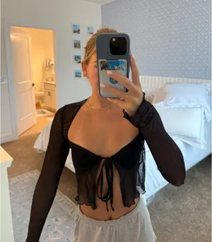 Edikted Mesh Top Black thumbnail 3