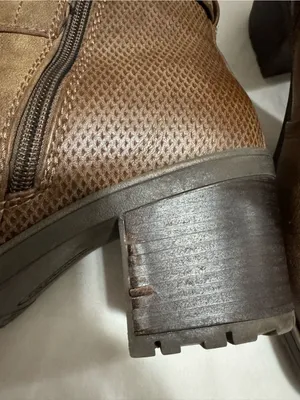 Baretraps Brown Buckle Ankle Boots Size 9 – Comfort Zip Booties thumbnail 4