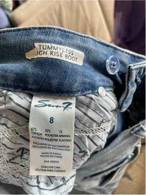 Women's Seven7 Light Blue Boot Cut Jeans Size 8 thumbnail 4
