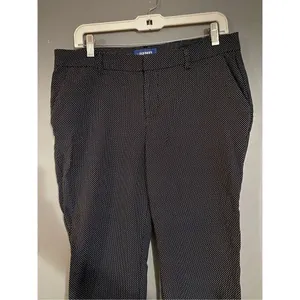 Old Navy Harper Black & White Polka Dot Ankle Dress Pants Size 10 thumbnail 4