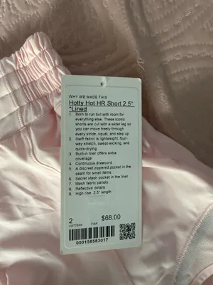 Hotty Lululemon Hot 2.5" High-Rise Shorts Strawberry Milkshake thumbnail 3