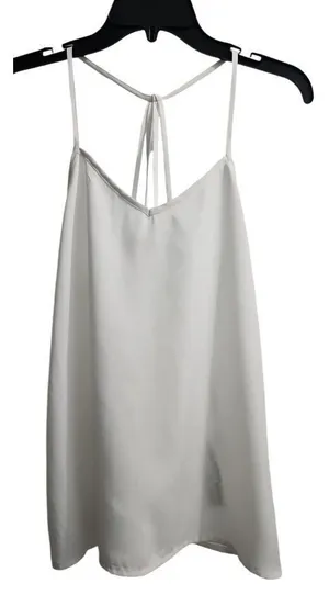 Abercrombie & Fitch White Strappy Camisole Top‎ Sleeveless Summer Casual thumbnail 1
