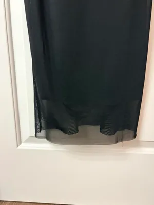 See you Monday Black Maxi Mesh Dress thumbnail 6
