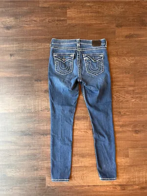 True Religion Jennie Curvy Skinny Jeans Womens 29 Medium Wash Mid Rise Denim Y2K thumbnail 5