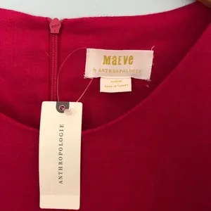 Anthropologie Bright Pink Maeve Womens Shift Dress thumbnail 4