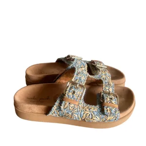 Mila Paoli NEW Women's Woven 2 Strap Buckle Sandal Size 8 #B1947 thumbnail 2