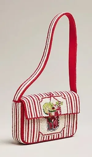Anthropologie Fiona Beaded Bag Food Drink Edition New With Tags thumbnail 1