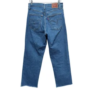 Levi's Ribcage High Rise Straight Ankle Jeans Size 29 thumbnail 2