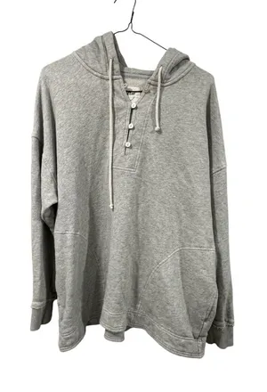 Aerie Oversized Women’s Henley Button Neck Pullover Size XS thumbnail 1