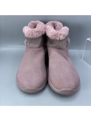 Skechers On-The-GO City Suede Boots Womens 8.5 Pink Water Repellent 144445W thumbnail 3