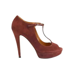 Gucci Betty Burgundy T Strap Platform Heels Y2K Glam EU 37 thumbnail 13