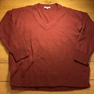 Madewell Bartlett orange sweater wool alpaca blend small thumbnail 2