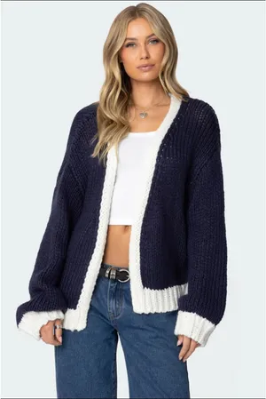 Edikted knit open front sweater  thumbnail 1
