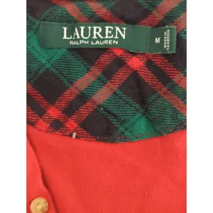 Lauren Ralph‎ Lauren Red Henley Loungewear Top Women's MEDIUM Preppy Casual thumbnail 8