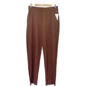 NWT Athleta Brooklyn Ankle Pant 12 Tall Mahogany Brown Travel Stretch Tapered thumbnail 2