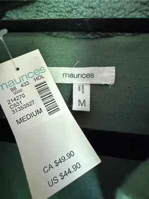 Maurices Teddy Sherpa Fleece Full-Zip Vest Women’s Medium NWT Gorpcore thumbnail 4