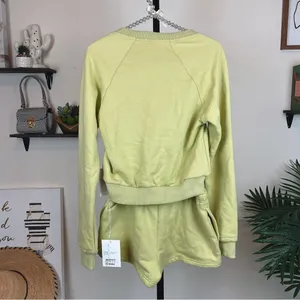NIA the brand Cora Sweatshirt and Short Set Lounge Comfy Active Size Small thumbnail 6
