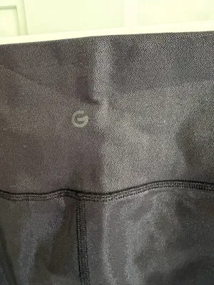 NWT Glowmode Foiled Leather Flare Leggings Black XL High Rise 30” Inseam thumbnail 6