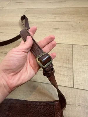 Duluth Trading Co Brown Leather Crossbody Bag Distressed Shoulder Purse Boho thumbnail 6