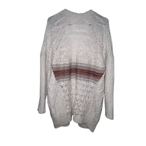 Anthropologie Pilcro Jemma Cable-Knit Open Cardigan Women Size XS/S Beige‎ Wool thumbnail 6