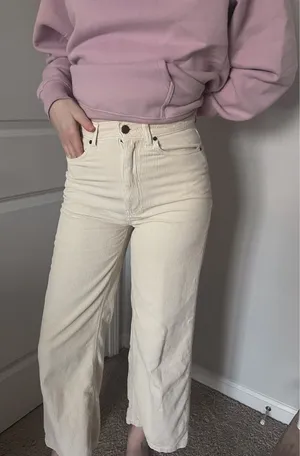 Urban Outfitters BDG Corduroy Cream Pants thumbnail 1