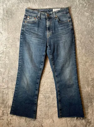 AG Adriano‎ Goldschmied Alexxis Boot Cut High Rise Vintage Fit Jeans Raw Hem 25 thumbnail 1