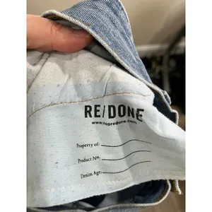 RE DONE‎ Levi's High Rise Straight Jeans Altered Waist Vintage Wash Size 27 thumbnail 7