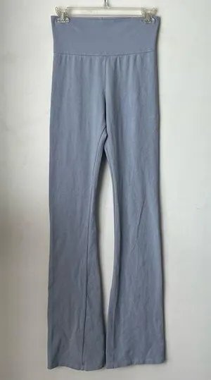 Brandy Melville Priscilla Light Blue Gray Slightly Flared Yoga Pants XS/S thumbnail 1