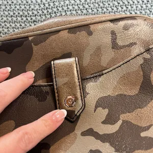 G.I.L.I Camo Print Leather Purse With Wallet Insert EUC thumbnail 5