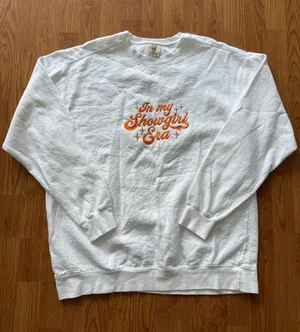 Comfort Colors Life of a Showgirl Taylor Swift Embroidered Crewneck Size XL thumbnail 1