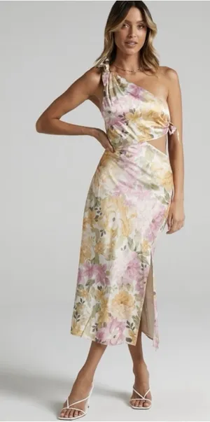 Showpo floral dress thumbnail 1