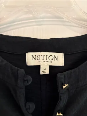 Nation LTD Sallie Mini Dress - Size Medium - Black thumbnail 6
