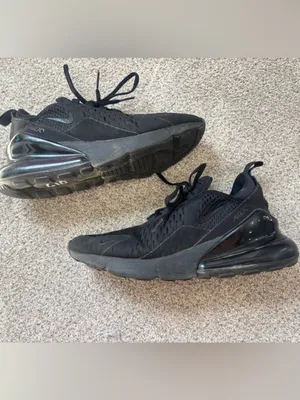 Nike Air Max 270 Triple Black AH8050 Women’s 6.5 thumbnail 4